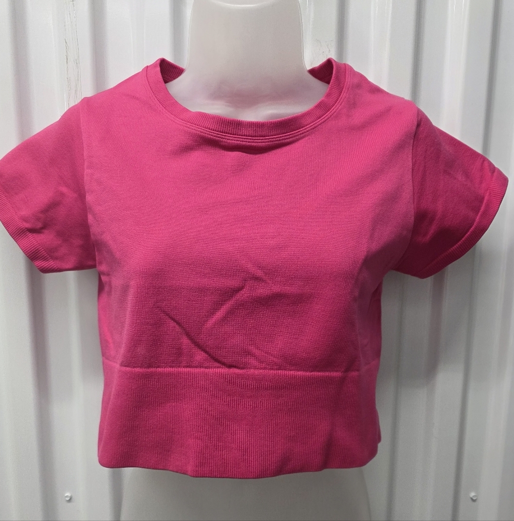 Aerie Bright Pink Women's Short Sleeve Tee